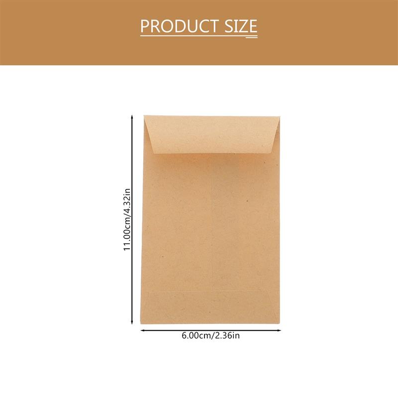 100Pcs Small Kraft Seed Envelo - Letter Envelope Kraft avaliação e preço