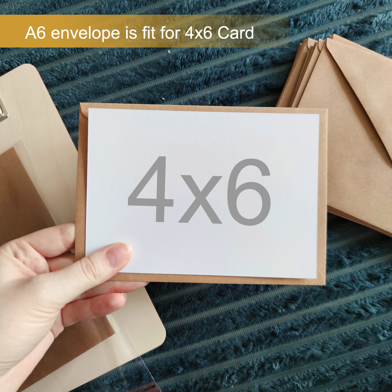 50/100Pcs A6 Envelopes 4x6 Car - Letter Envelope Kraft avaliação e preço