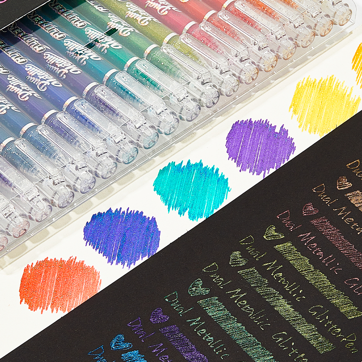 Sparkly Glitter Gel Pens Set 1 - Gel Ink Pen Set avaliação e preço