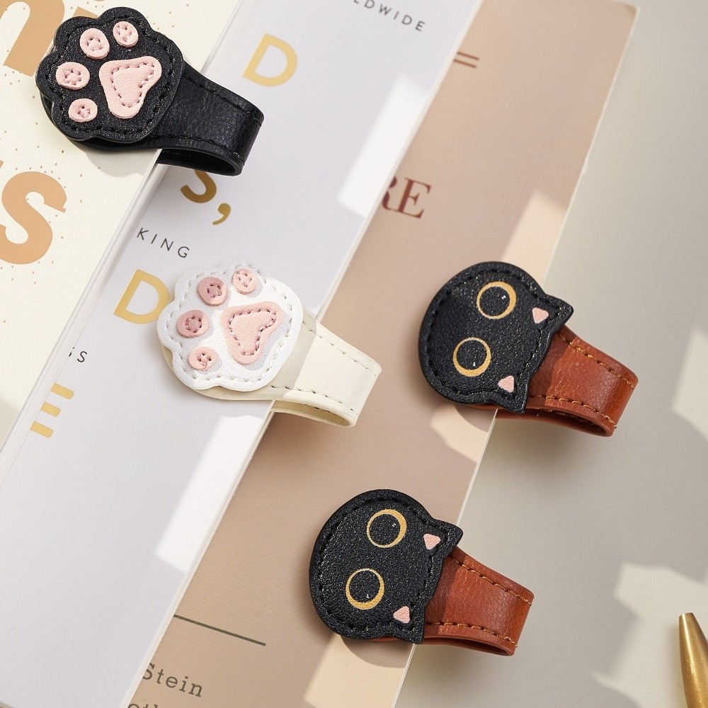 Cute PU Magnetic Page Clip Cat - Bookmark Magnetic Clip avaliação e preço