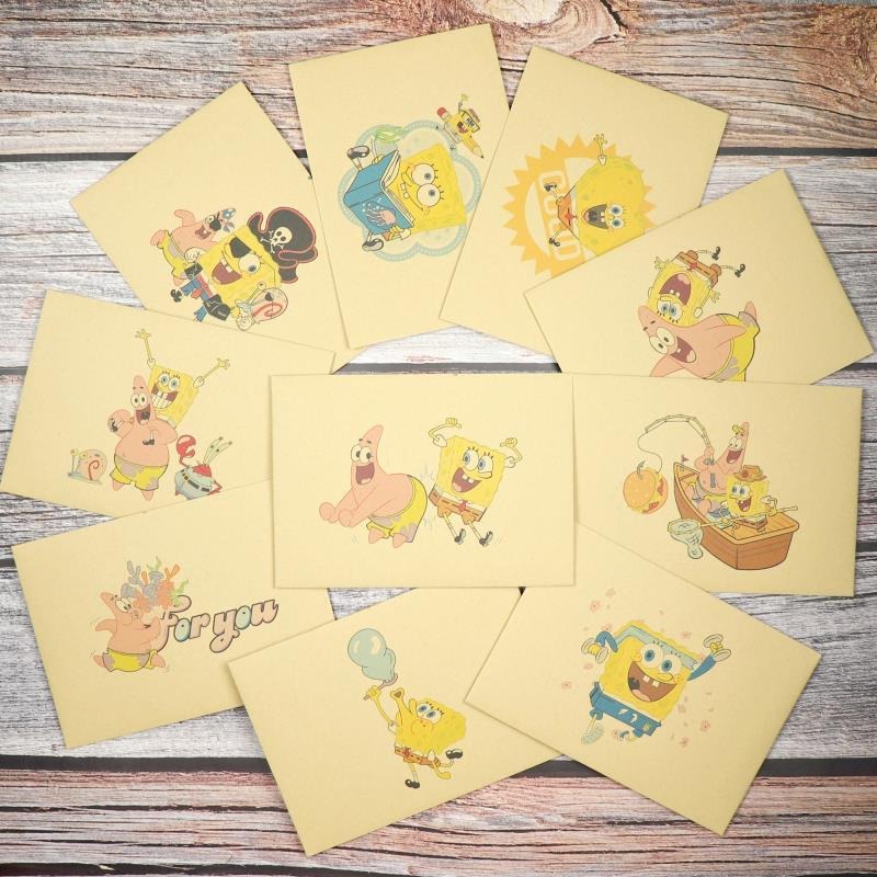 Cute SpongeBo SquarePants Kraf - Letter Envelope Kraft avaliação e preço