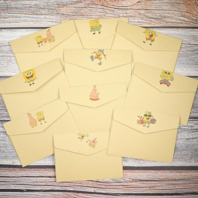 Cute SpongeBo SquarePants Kraf - Letter Envelope Kraft avaliação e preço