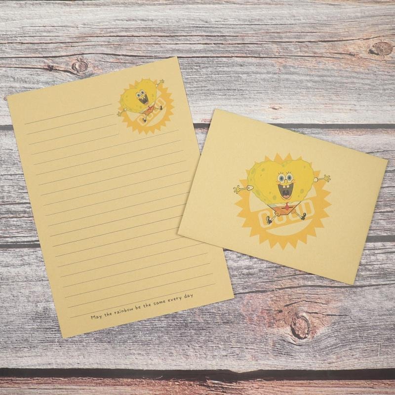 Cute SpongeBo SquarePants Kraf - Letter Envelope Kraft avaliação e preço
