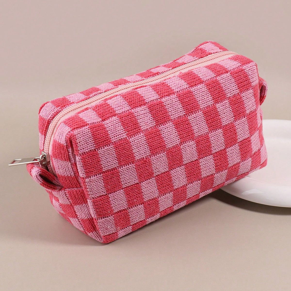1PC Pink Checkered Single-Laye - Stationery And Office Supply Stores avaliação e preço