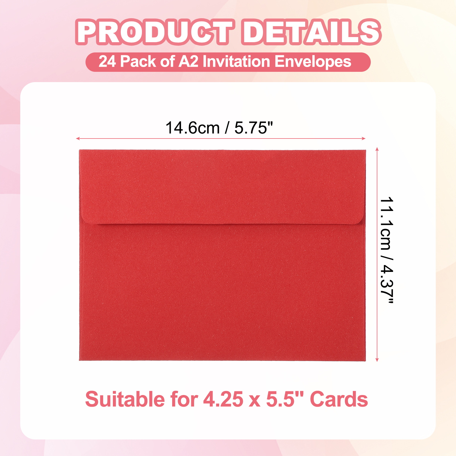 24Pcs A2 Envelopes Self Seal 1 - Letter Envelope Kraft avaliação e preço