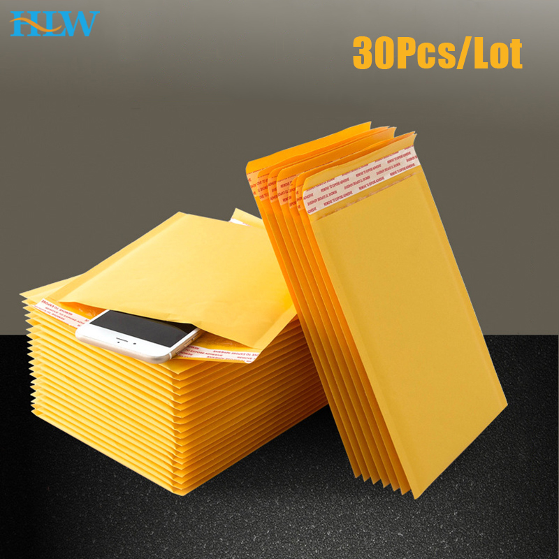 30PCS/Lot Kraft Paper Bubble E - Letter Envelope Kraft avaliação e preço