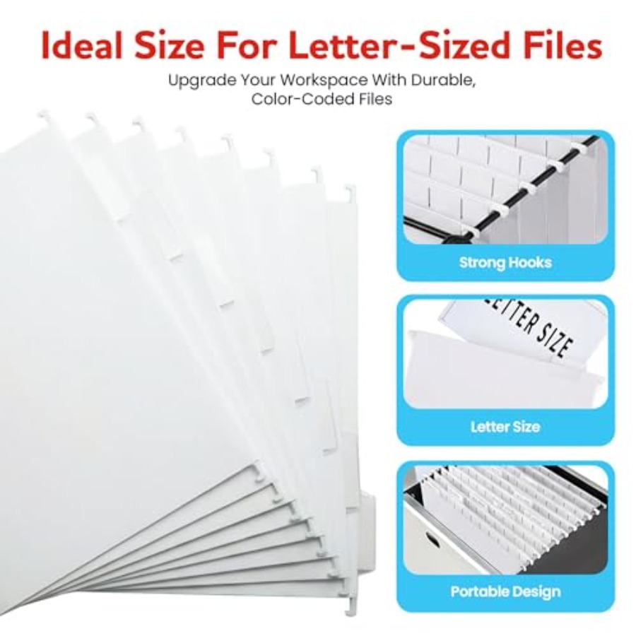 Hanging File Folders 8 Pack, L - File Folder Hanging avaliação e preço