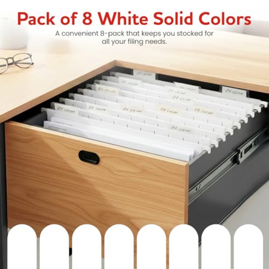 Hanging File Folders 8 Pack, L - File Folder Hanging avaliação e preço