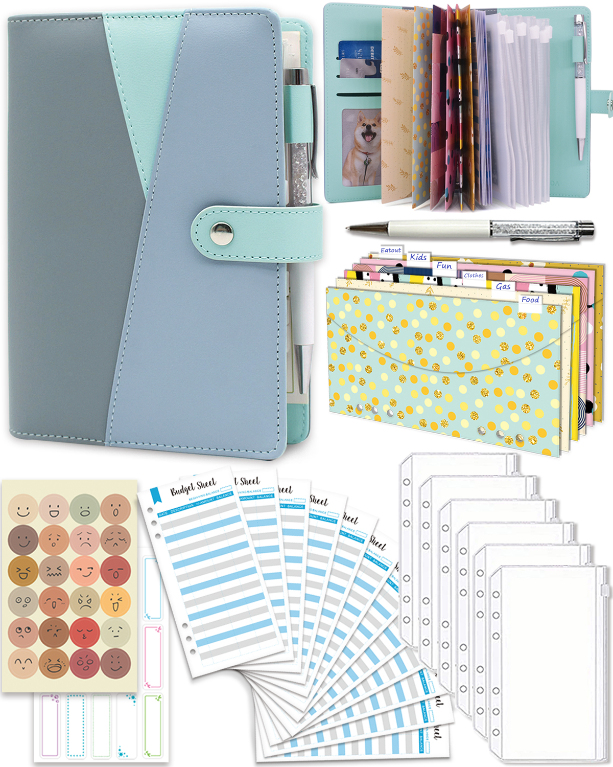 Budget Binder with Zipper Enve - Index Tab Divider avaliação e preço