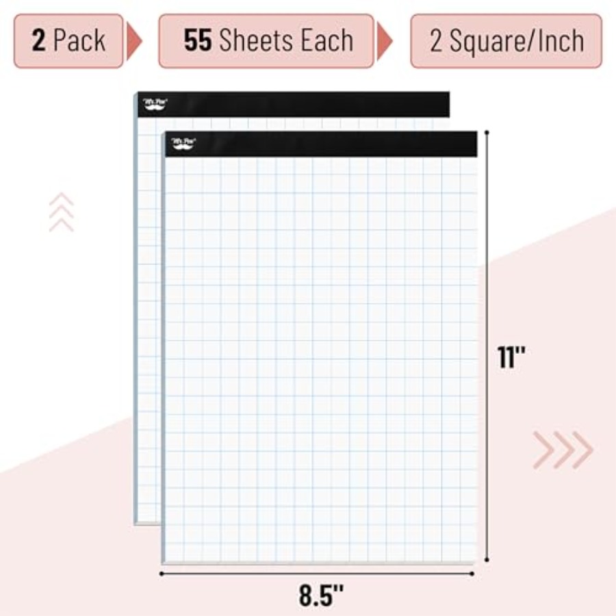 Mr. Pen- Graph Paper pads 8.5  - Graph Paper Pad avaliação e preço
