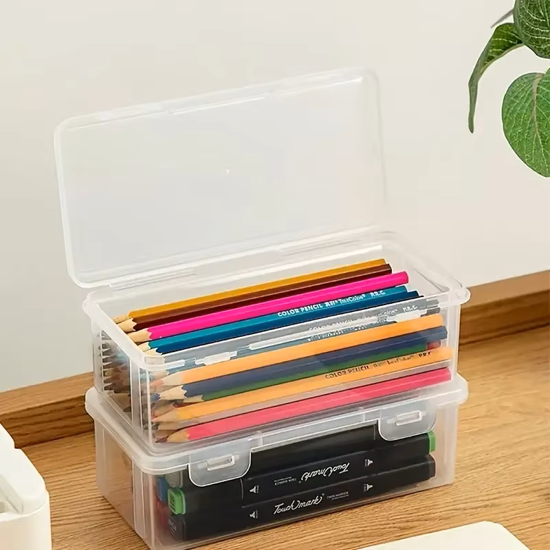 4 large transparent PP storage - Stationery And Office Supply Stores avaliação e preço