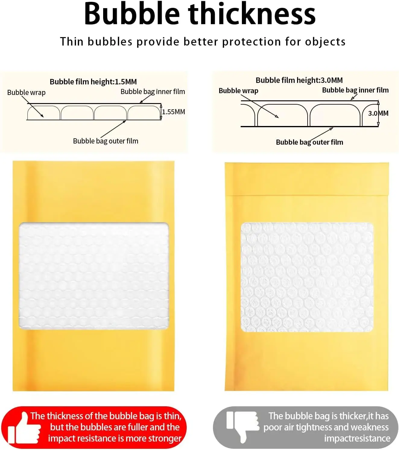 100pcs Bubble Envelope Sending - Letter Envelope Kraft avaliação e preço