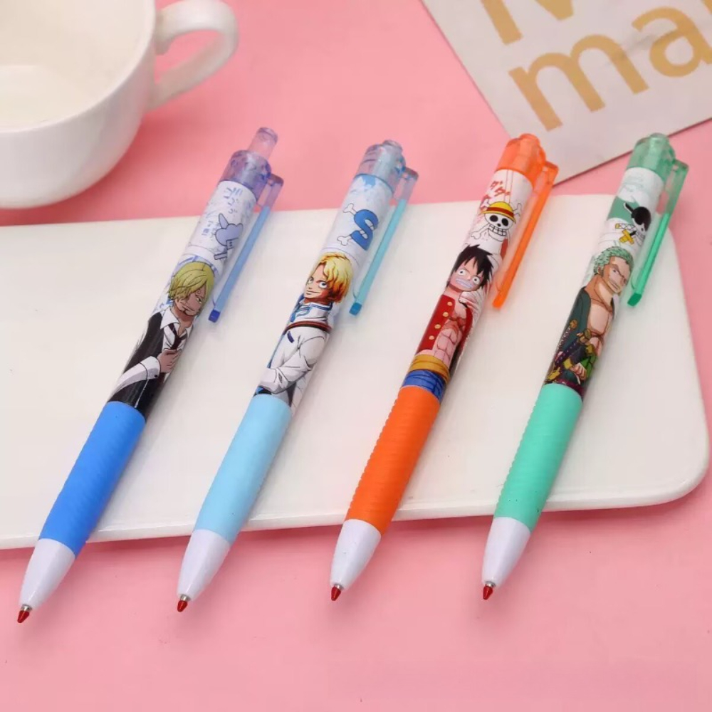 4/12/24Pcs  Anime One Piece Bl - Gel Ink Pen Set avaliação e preço