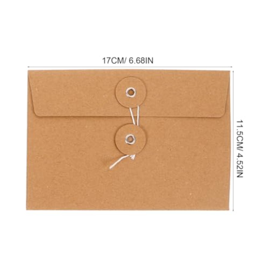 20Pcs Kraft Paper Wire Organiz - Letter Envelope Kraft avaliação e preço