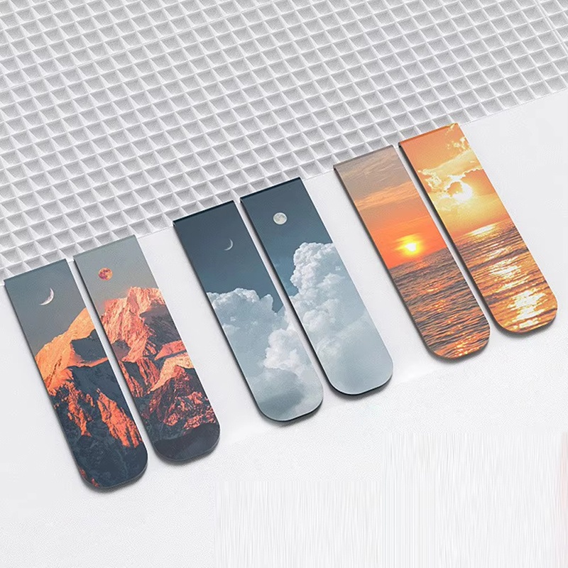 2Pcs/Set Bookmarks Beautiful N - Paperclip Magnetic Set avaliação e preço