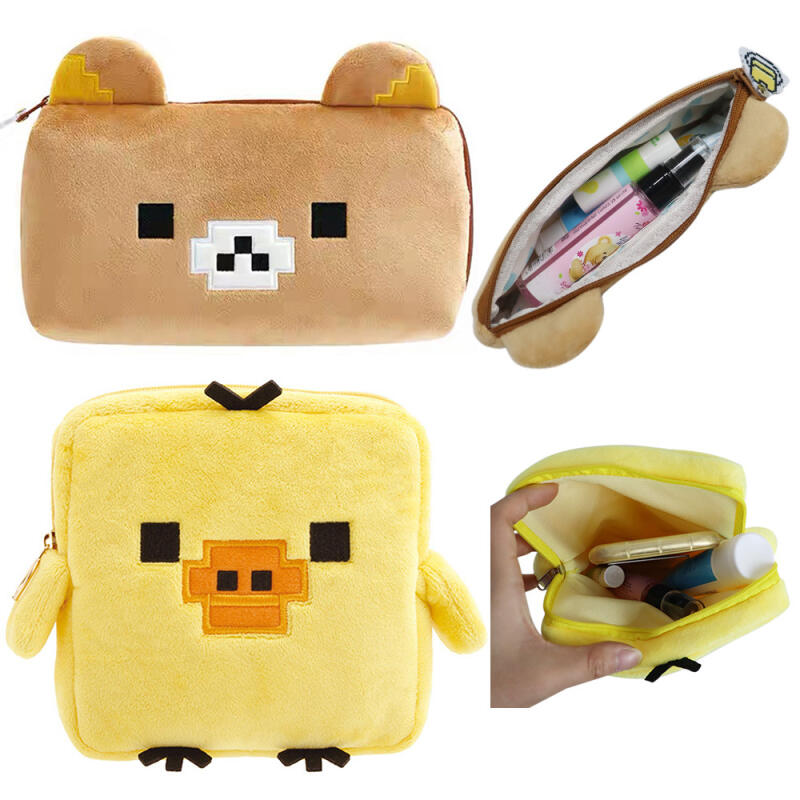 Rilakkuma Cartoon Kawaii Pixel - Pencil Case Large avaliação e preço