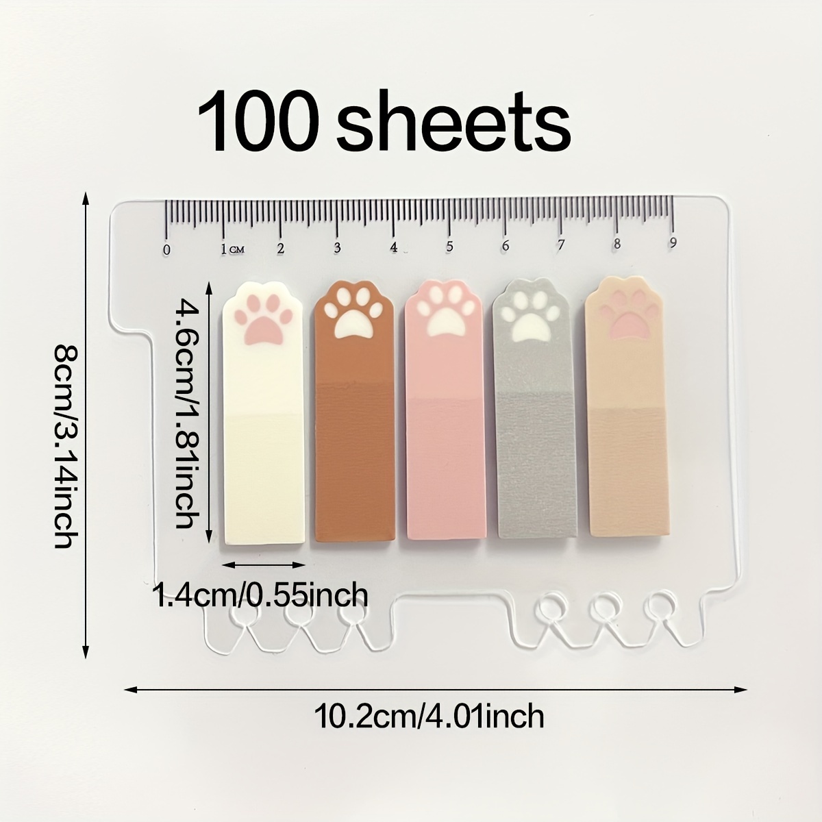 Cute Cat Paw PET Index Tabs, T - Index Tab Divider avaliação e preço
