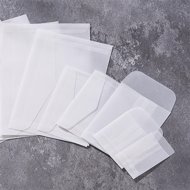 50pcs/lot Blank Translucent En - Letter Envelope Kraft avaliação e preço