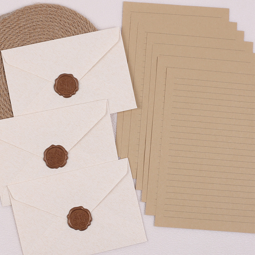 Stationery Set with Envelopes  - Letter Envelope Kraft avaliação e preço