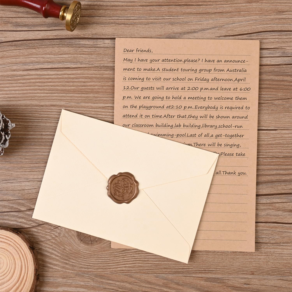Stationery Set with Envelopes  - Letter Envelope Kraft avaliação e preço