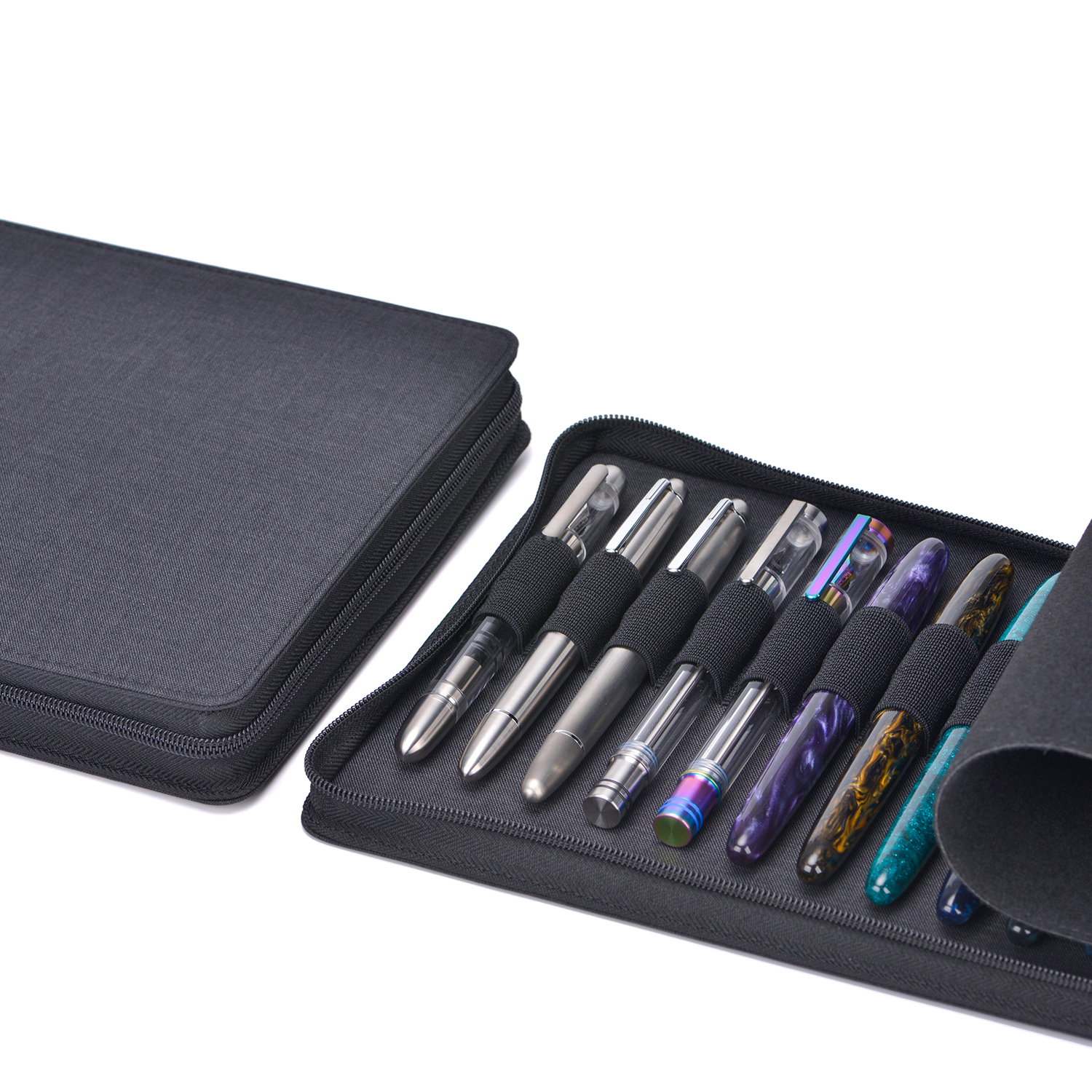 Black Asvine 24 Slots Fountain - Pen Pouch Roll avaliação e preço