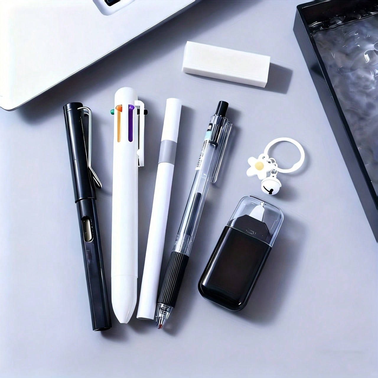 7 Pcs/1 Set Simple Solid Color - Total Stationery & Office Supply avaliação e preço