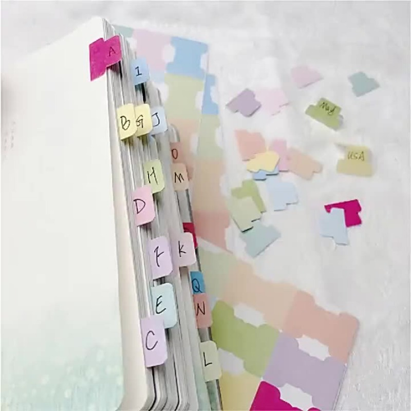 Colorful Sticky Index Tabs - W - Index Tab Divider avaliação e preço