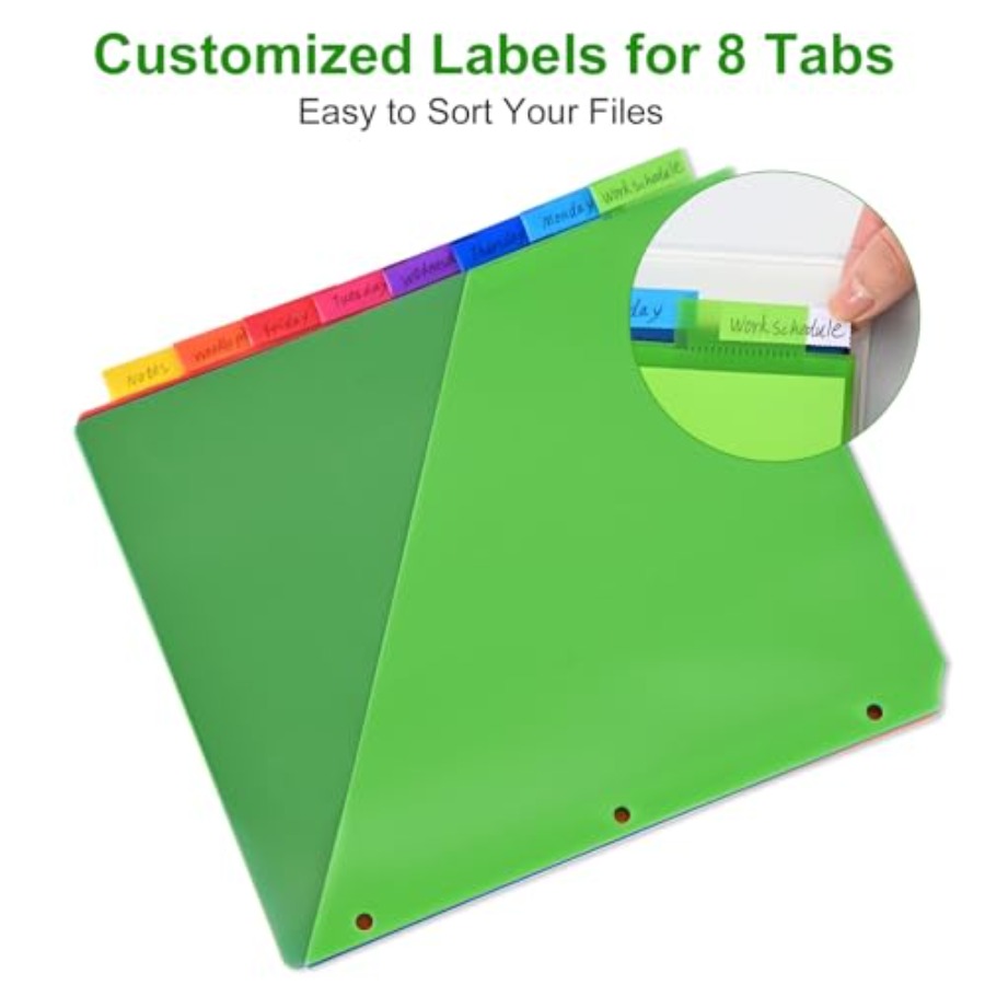 8-Tab Binder Dividers - Index  - Index Tab Divider avaliação e preço