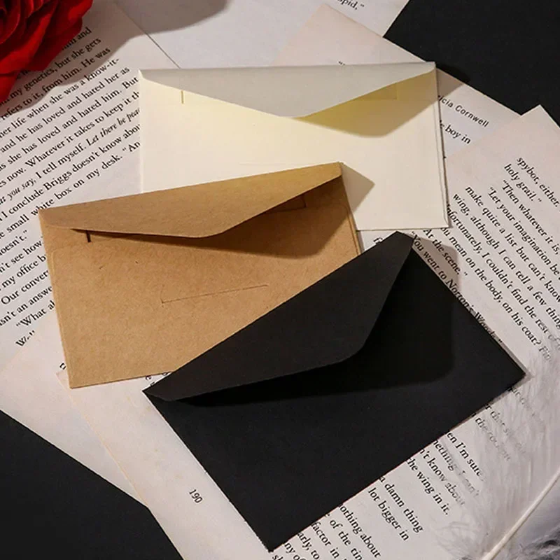 20/40/80PCS Classical White Bl - Letter Envelope Kraft avaliação e preço