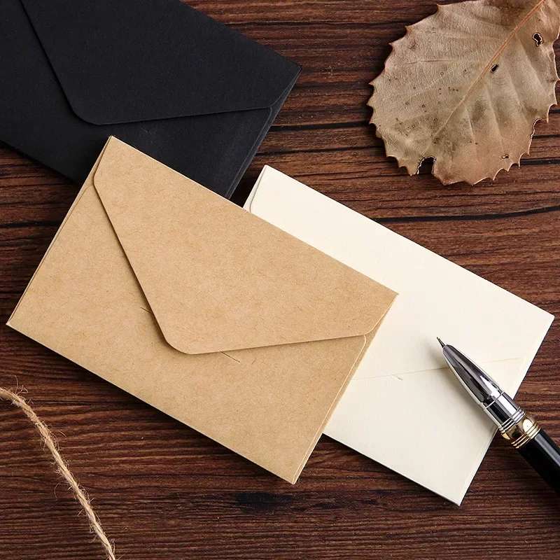 20/40/80PCS Classical White Bl - Letter Envelope Kraft avaliação e preço