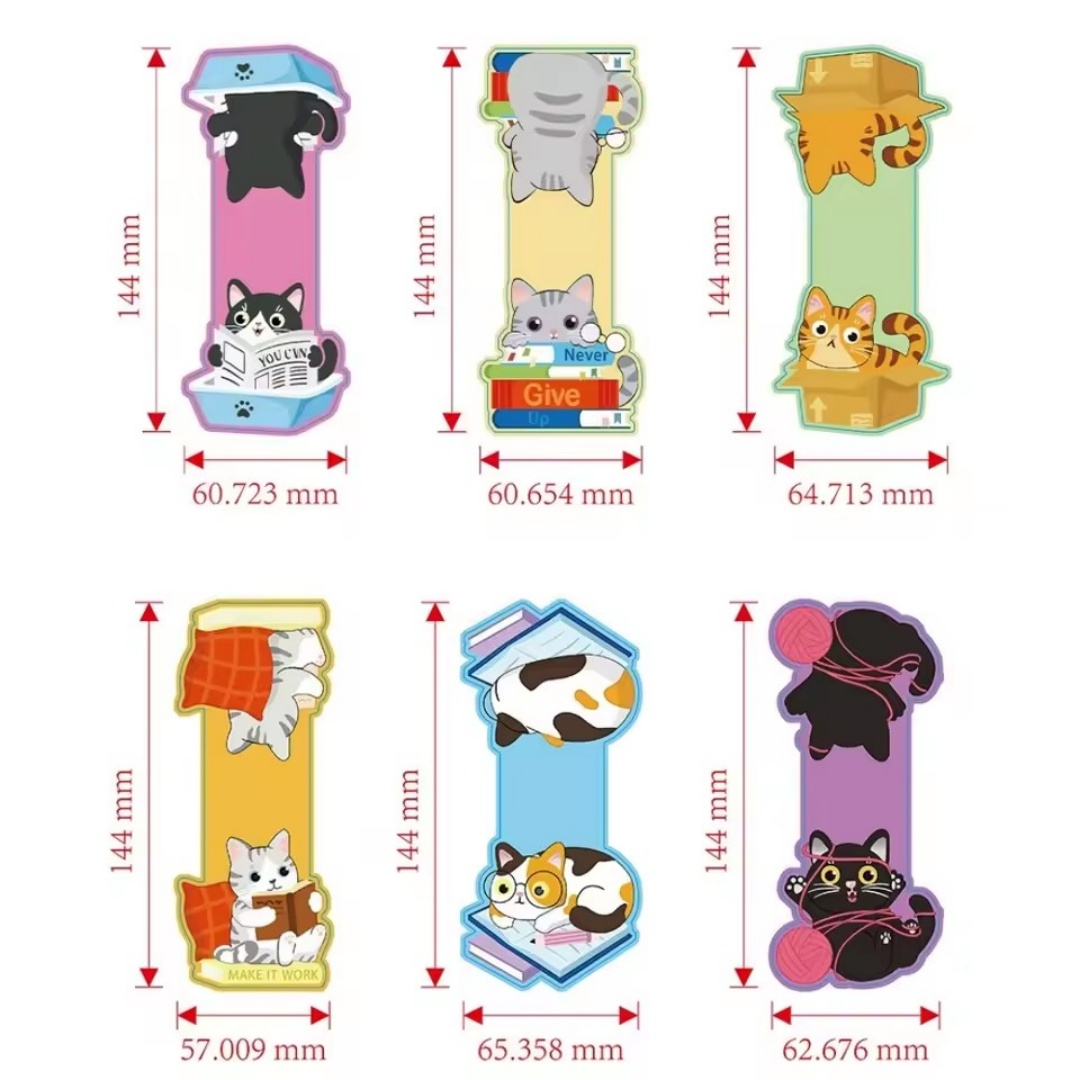 1set Creative Cat Pattern Magn - Bookmark Magnetic Clip avaliação e preço