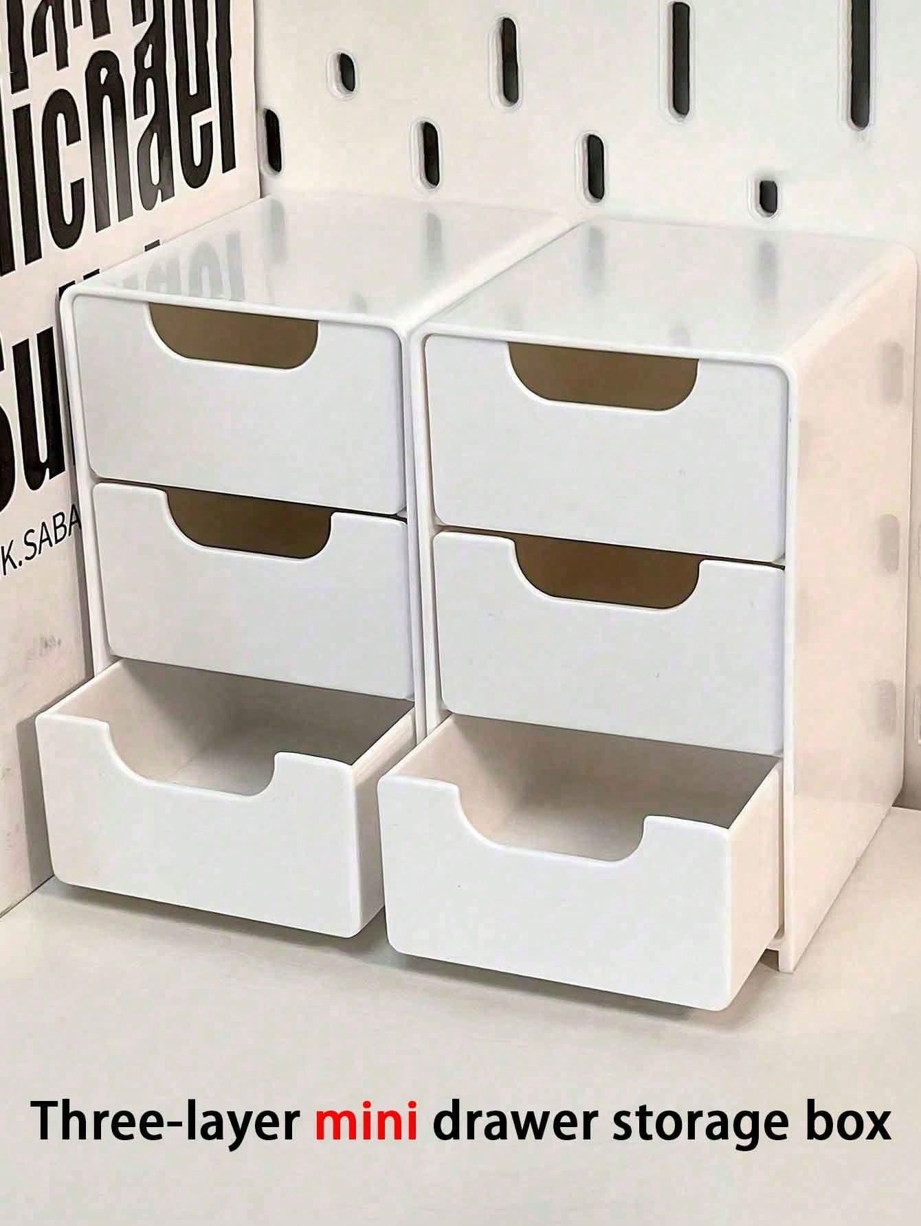 1pc Mini 3-Tier ABS Plastic De - Stationery And Office Supply Stores avaliação e preço