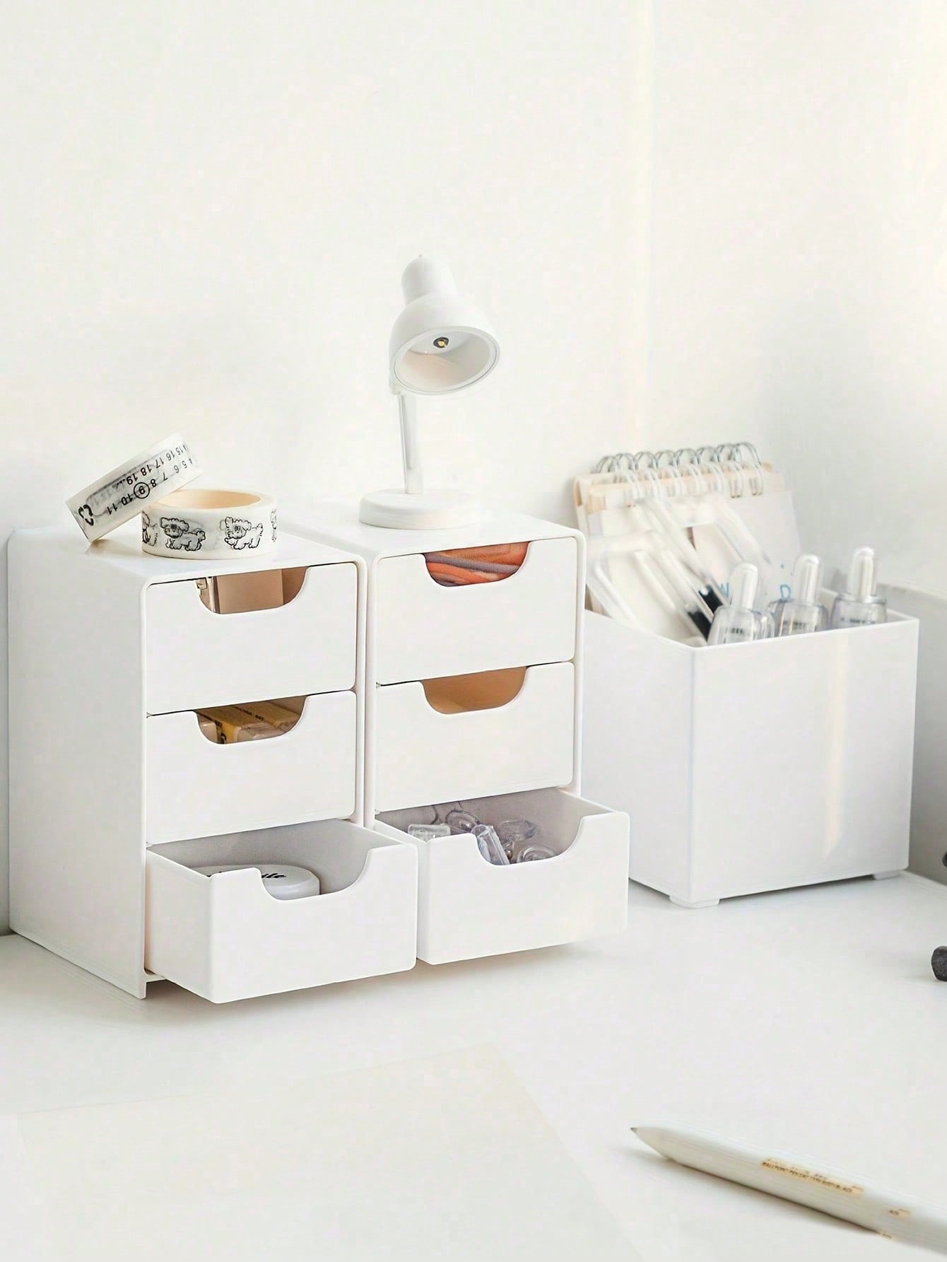 1pc Mini 3-Tier ABS Plastic De - Stationery And Office Supply Stores avaliação e preço