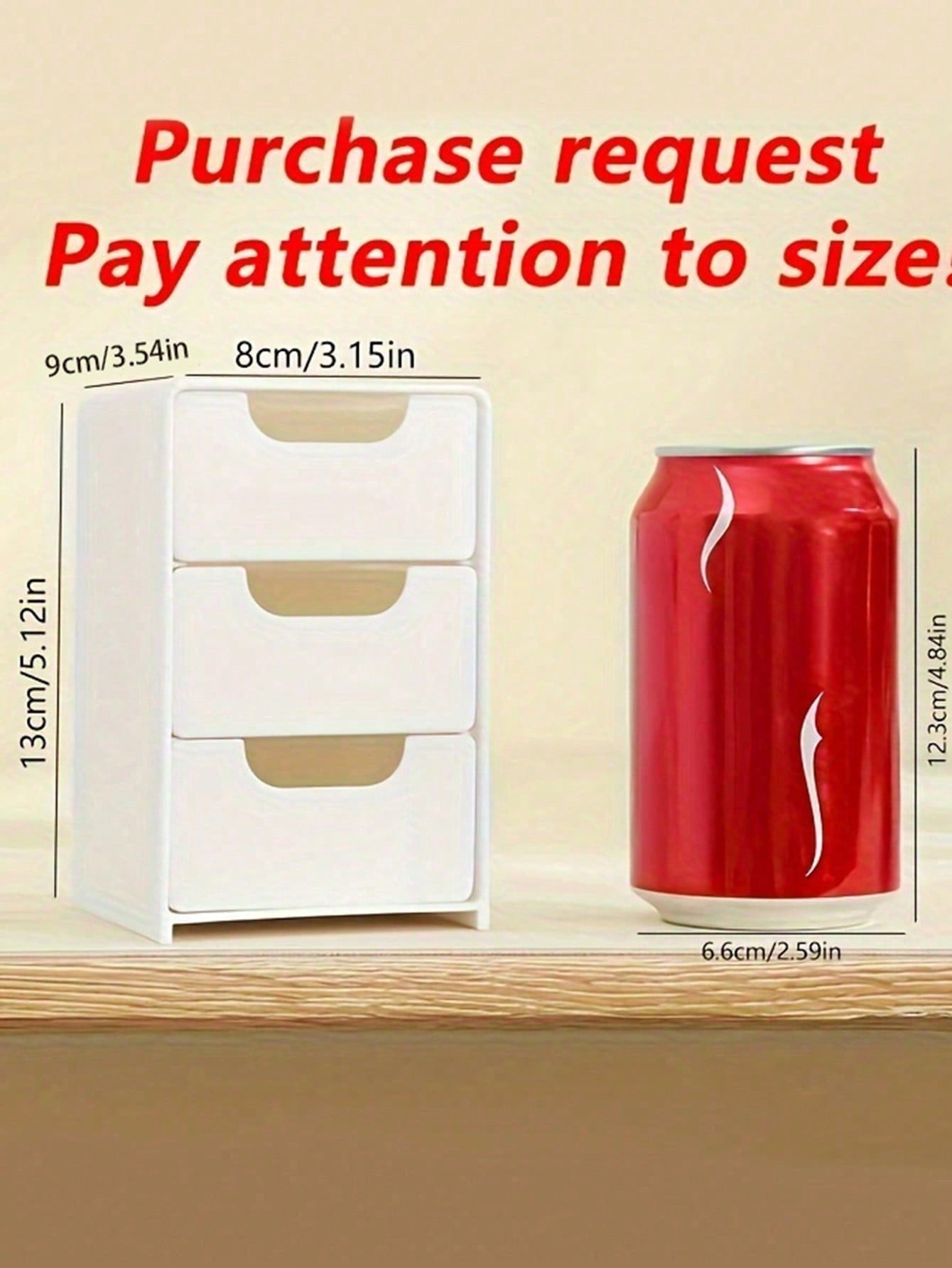 1pc Mini 3-Tier ABS Plastic De - Stationery And Office Supply Stores avaliação e preço