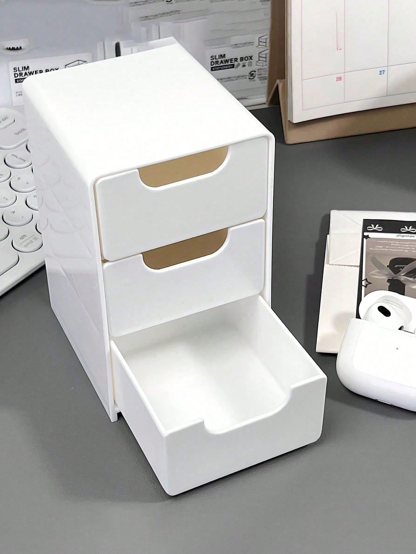 1pc Mini 3-Tier ABS Plastic De - Stationery And Office Supply Stores avaliação e preço