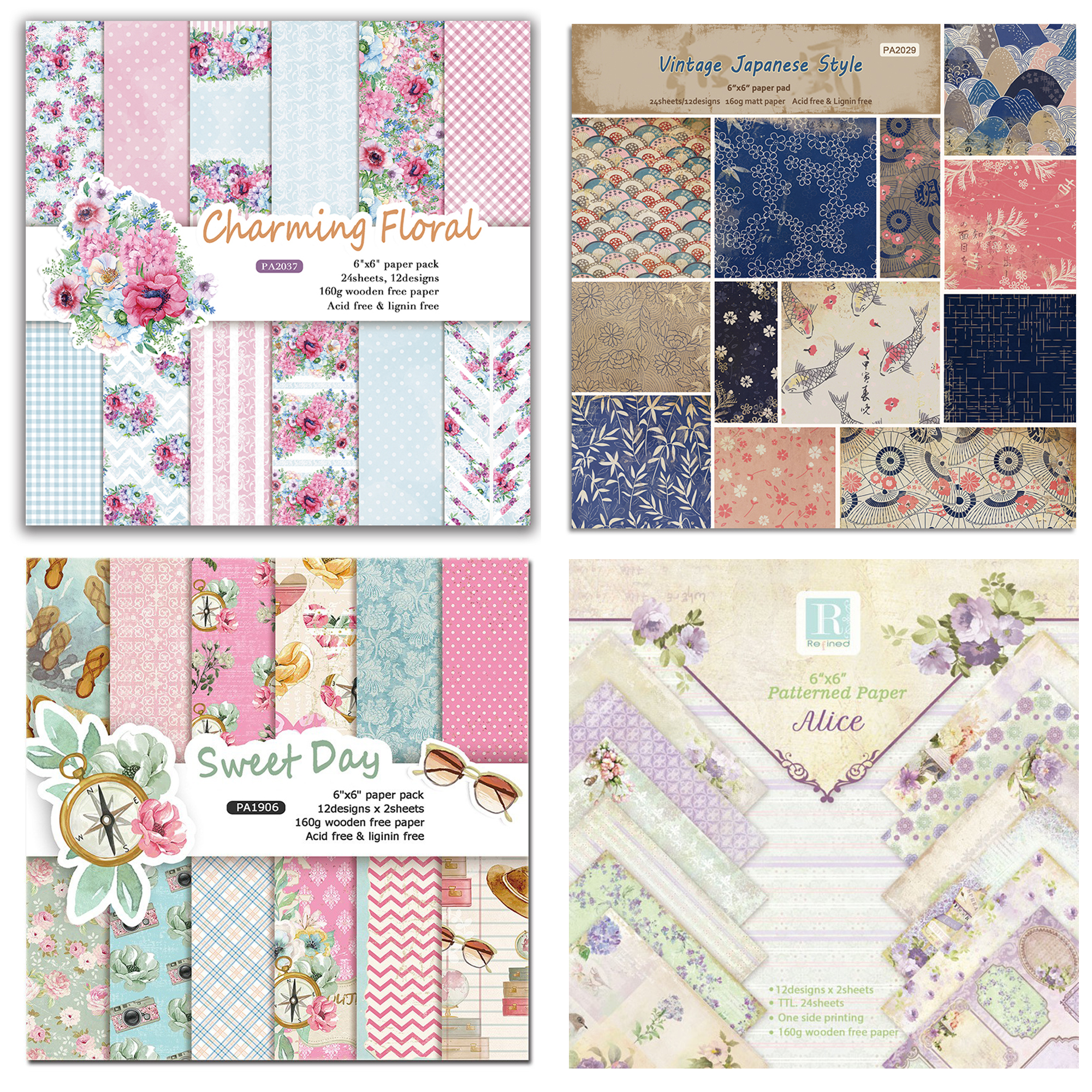 Alinacutle Junkjournal Flower  - Graph Paper Pad avaliação e preço